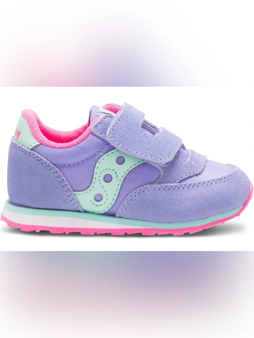 Saucony Kids Jazz Hook & Loop Sneakers Periwinkle Size 10.5